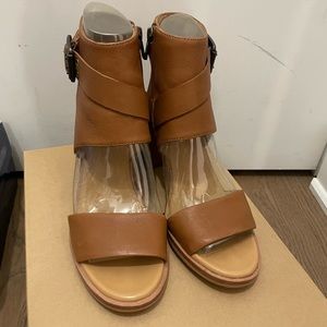 UGG women leather high heel sandal